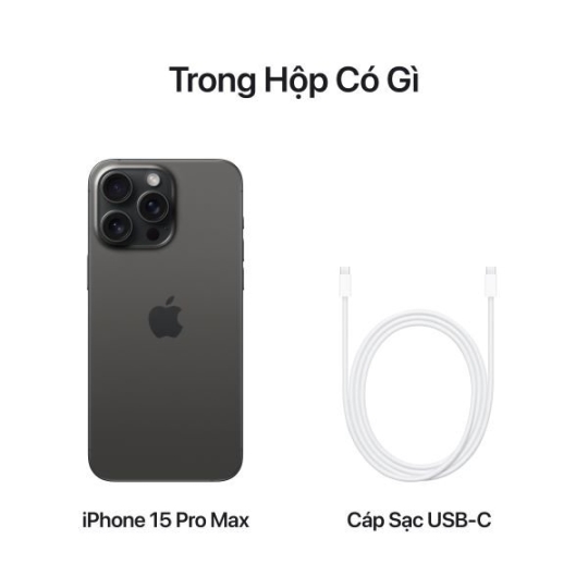 iPhone 15 PROMAX 512GB Titan Đen