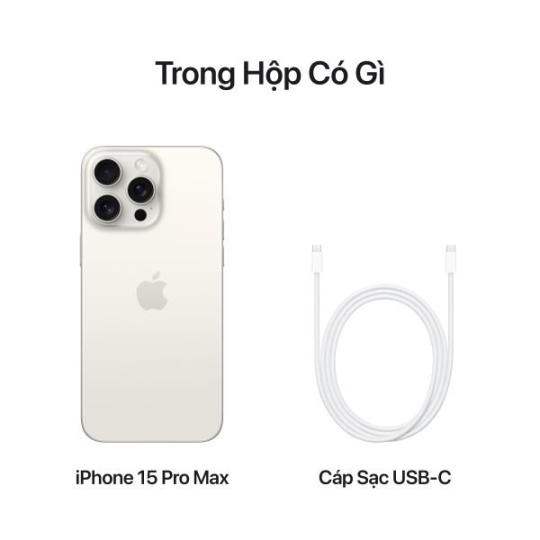 iPhone 15 PROMAX 512G Titan Trắng