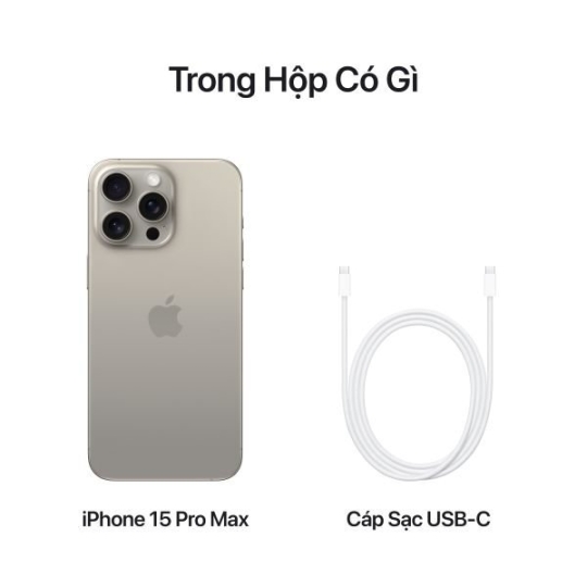iPhone 15 PROMAX 512GB Titan Tự Nhiên