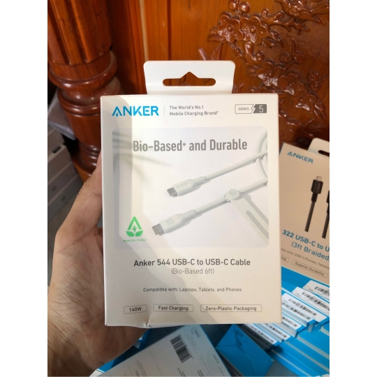Cáp Type-C to Type-C Anker (A80F2) Trắng