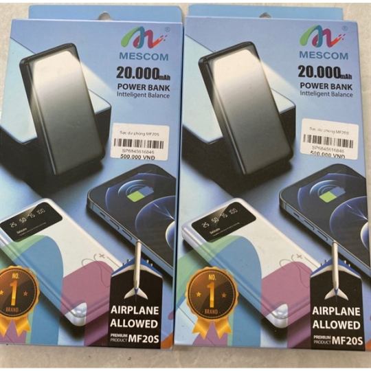 Sạc dự phòng MESCOM MF20S - 20.000mAh