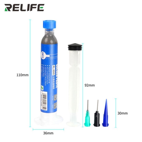 Chì hàn xi lanh ống tiêm 138 độ Relife RL-404S (10CC)