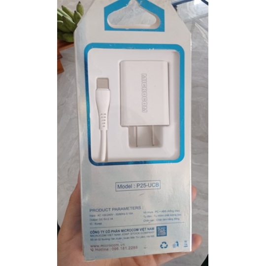 Sạc Bộ MICROCOM P25 - UCB - Type C